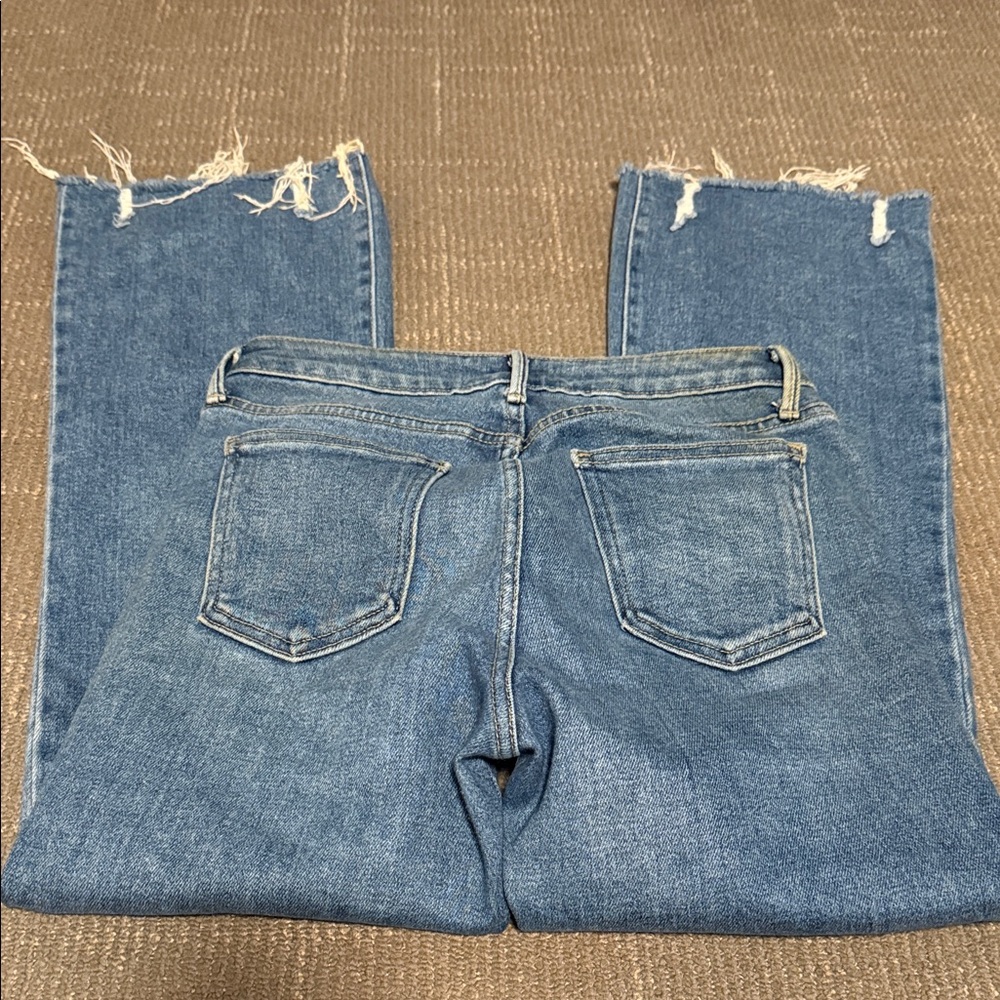 Just Black Distressed Ankle Jeans in Blue - Picture 2 of 2